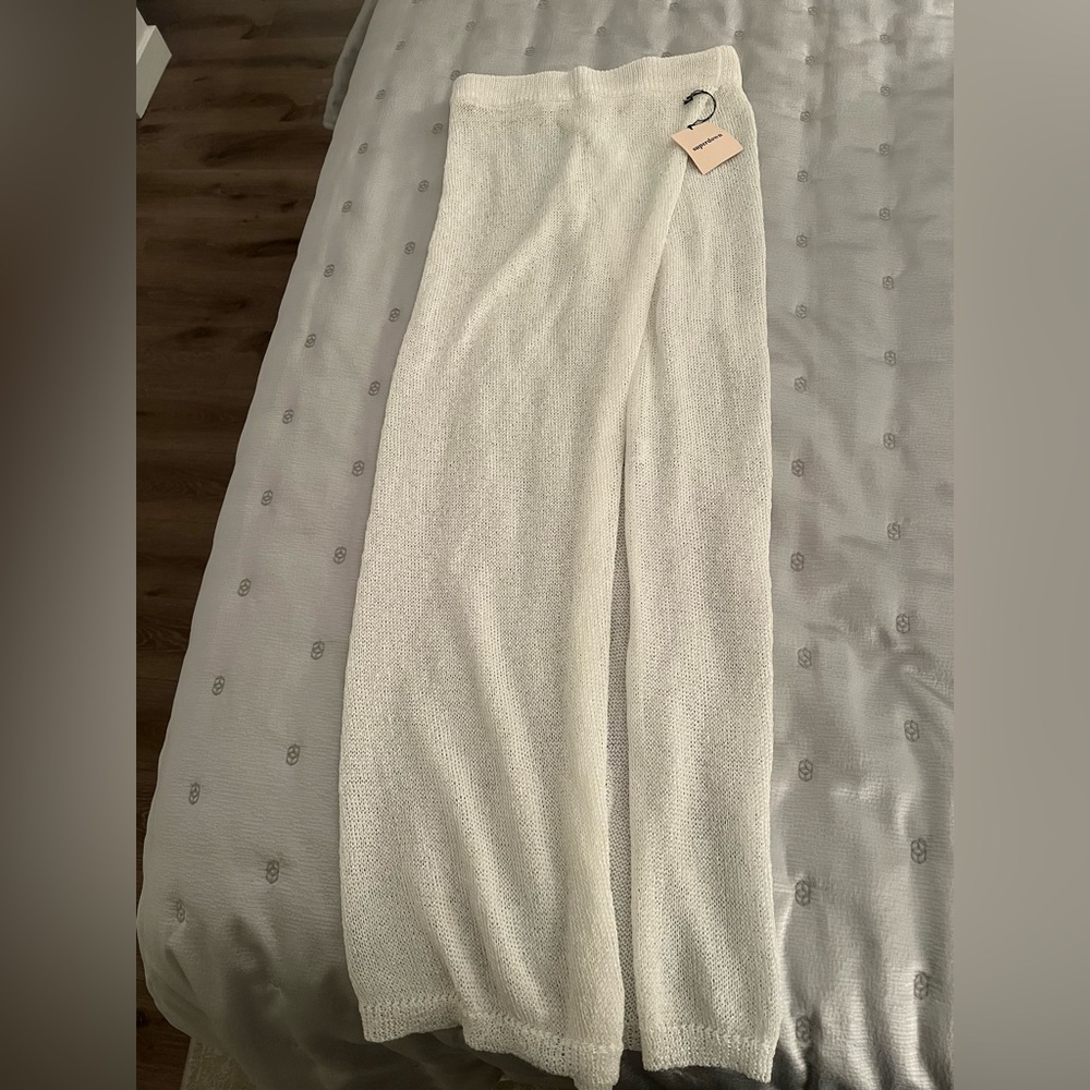 Superdown White Keva Wrap Swim Skirt